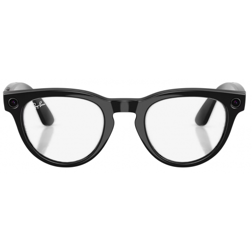 Умные очки Ray-Ban Meta* Headliner Gen 2 Shiny Black, Фотохромные линзы Clear to Sapphire Transitions (RW4013), размер M